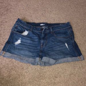 Boyfriend jean shorts